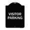 Signmission Designer Series Sign-Visitor Parking, Black & White Heavy-Gauge Aluminum, 24" x 18", BW-1824-9869 A-DES-BW-1824-9869 - alternate 1